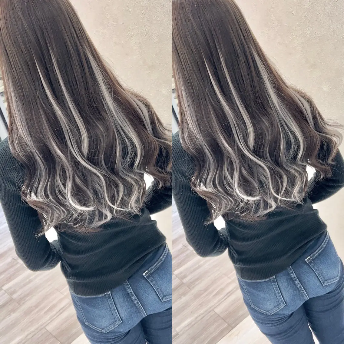 ロング エクステ ハイライト エクステ earth甲府昭和店 東　允のヘアスタイル