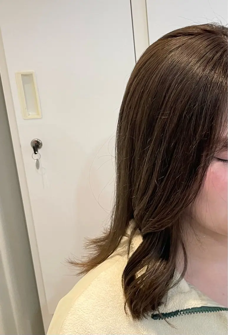 ミディアム ヘアカラー みやした もあのヘアスタイル