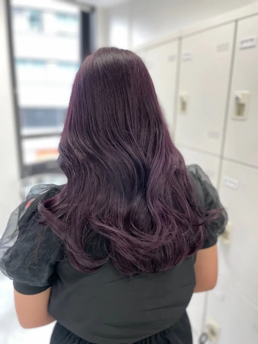 ロング ヘアカラー MOE 福岡韓国ヘア✧︎のヘアスタイル