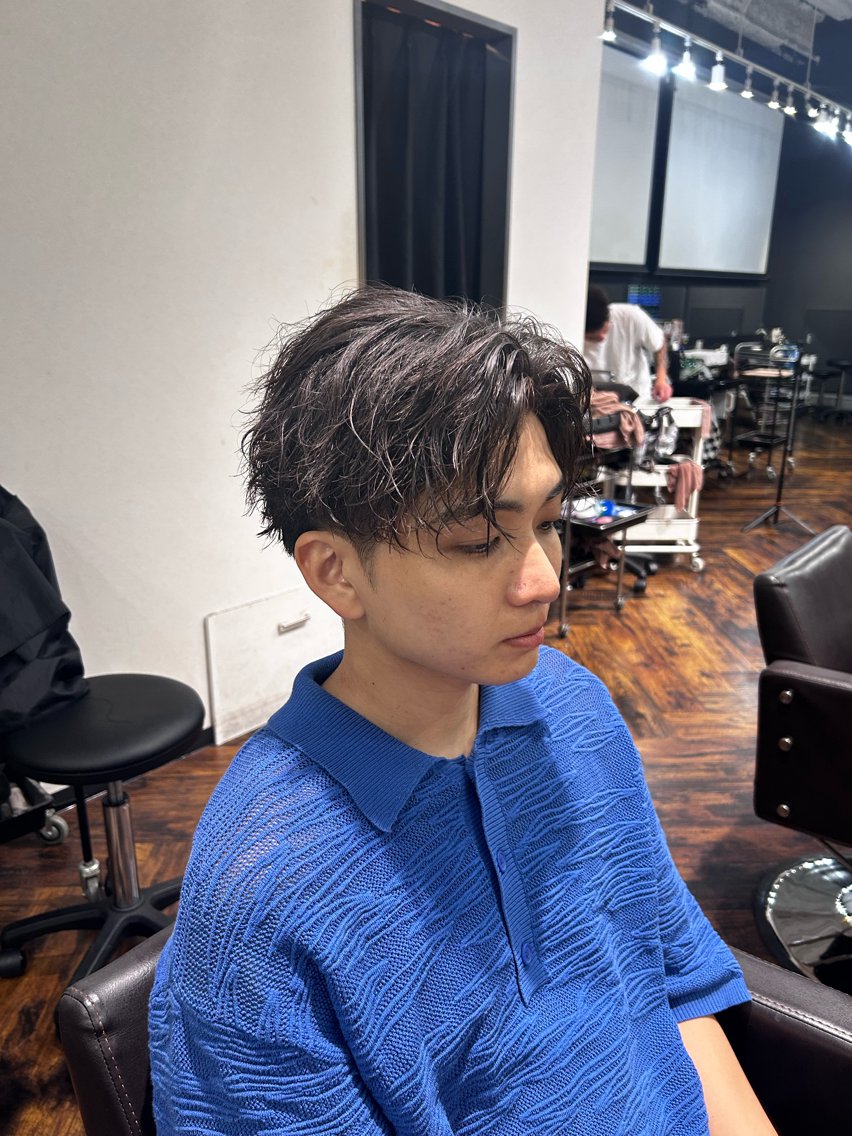メンズ メンズパーマ 久保 涼のヘアスタイル