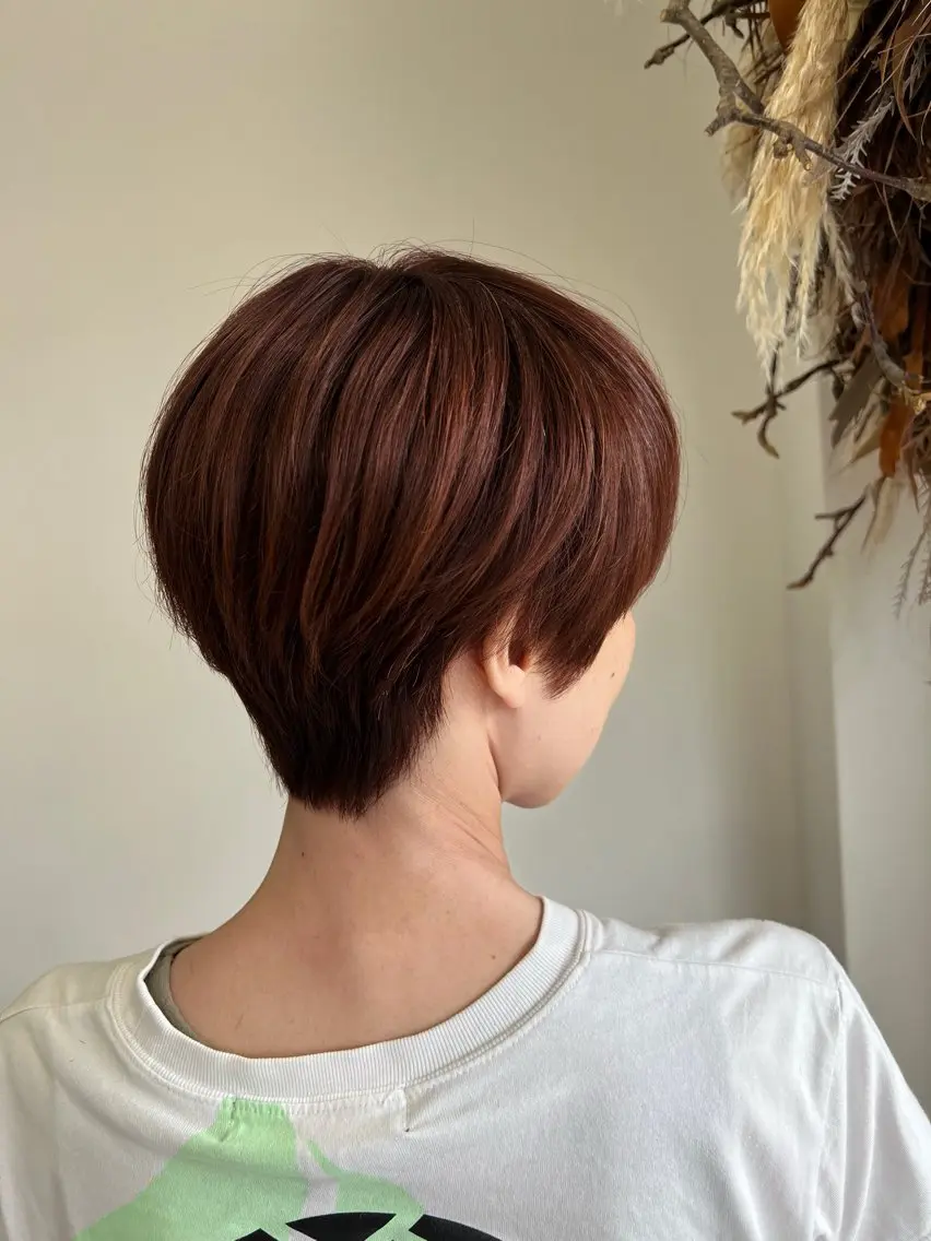 ショート ショートヘア 新谷 結菜のヘアスタイル