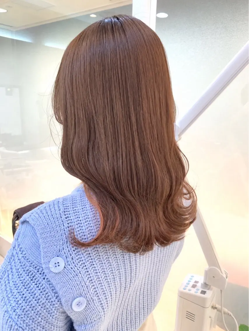 セミロング カラー ✂️髪質改善/暖色 カラー✂️しゅうやのヘアスタイル