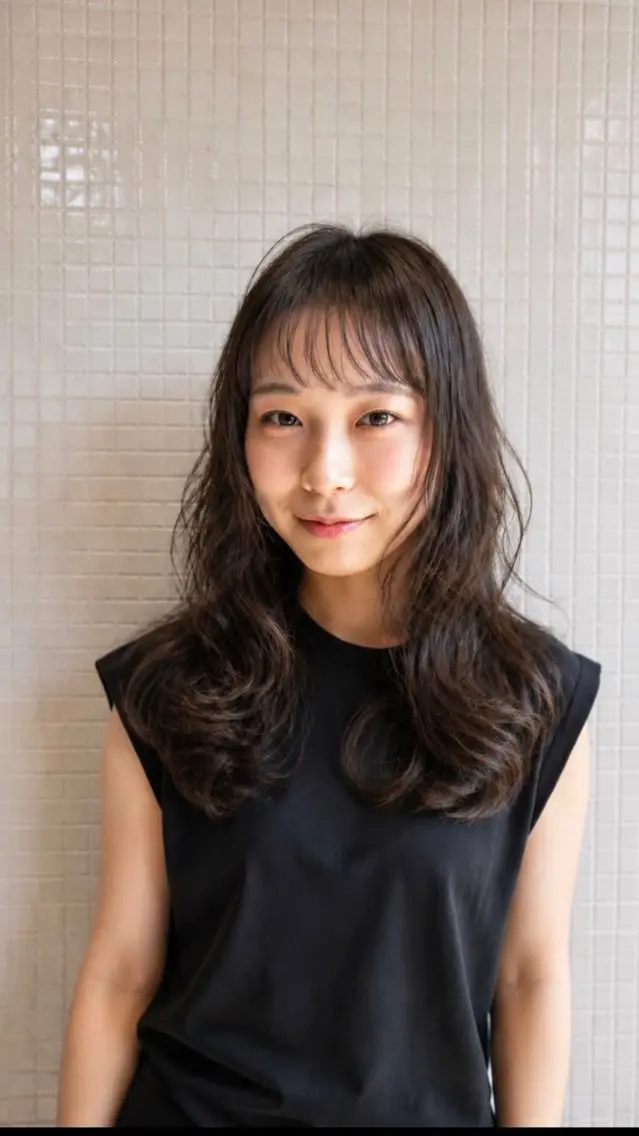ロング カット 板垣 宏のヘアスタイル