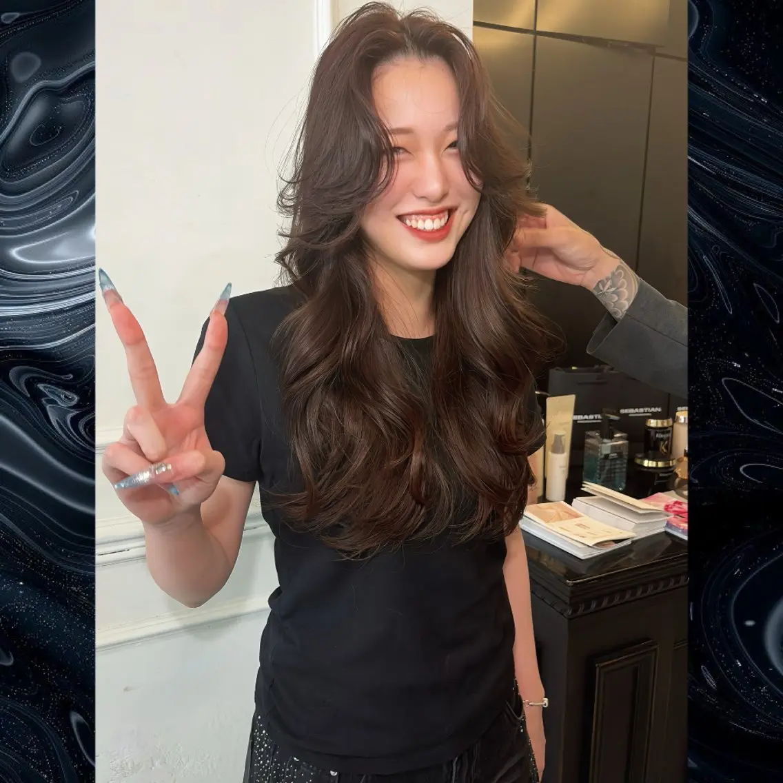 ロング カラー トリートメント カット ヘアカラー Maison Halu YUKIのヘアスタイル