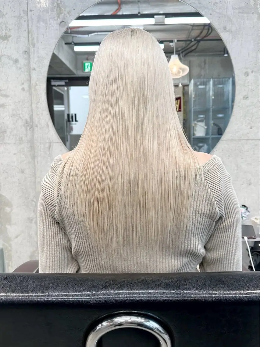 ロング カラー ヘアカラー トリートメント ✨ブリーチカラー/ 艶髪suzu🪽🤎のヘアスタイル
