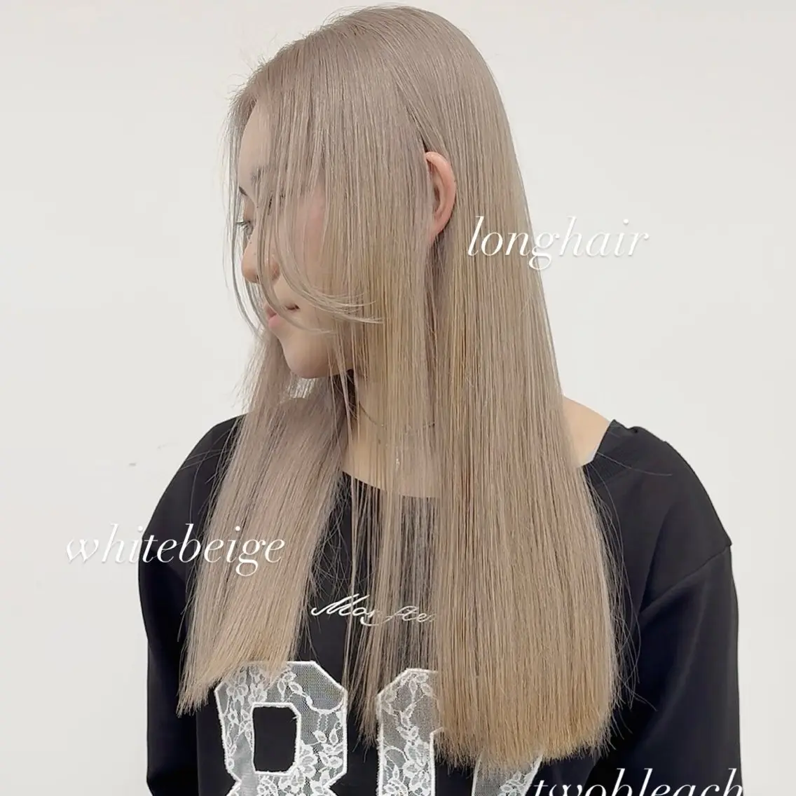 ロング カラー ベージュカラー ブリーチ ケアブリーチ デザインカラー ハイトーンカラー ブリーチなしピンク 赤井龍斗のヘアスタイル