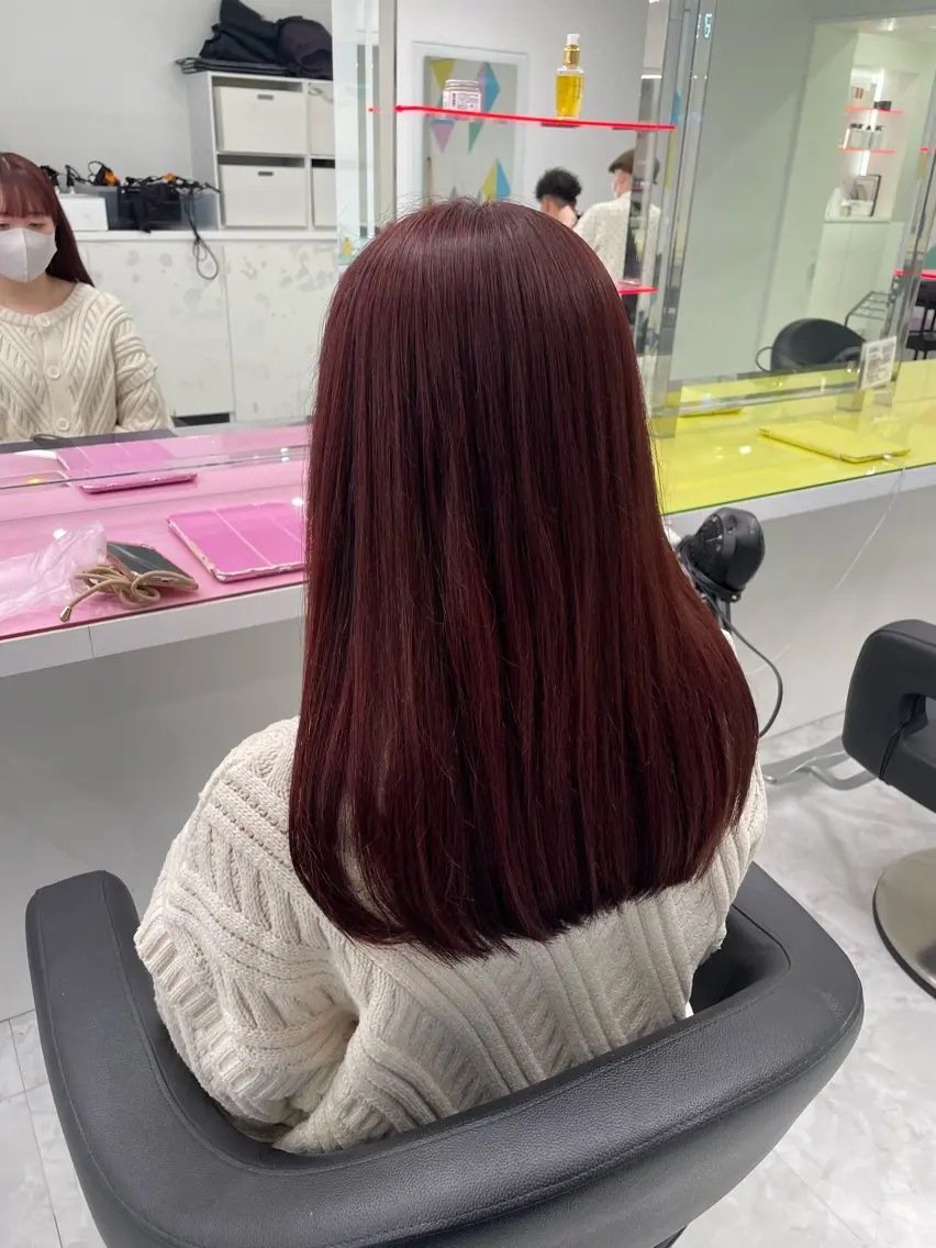 ロング カラー ヘアアレンジ えびけん/色落ちまで 可愛い♥️のヘアスタイル