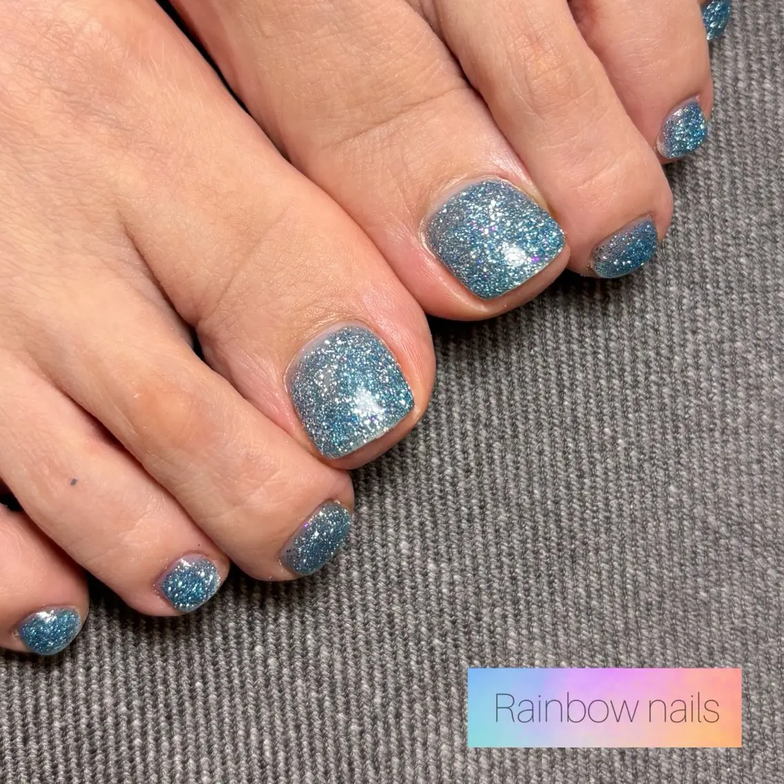 ネイル フットネイル Rainbow nailsくろちゃんのネイルデザイン