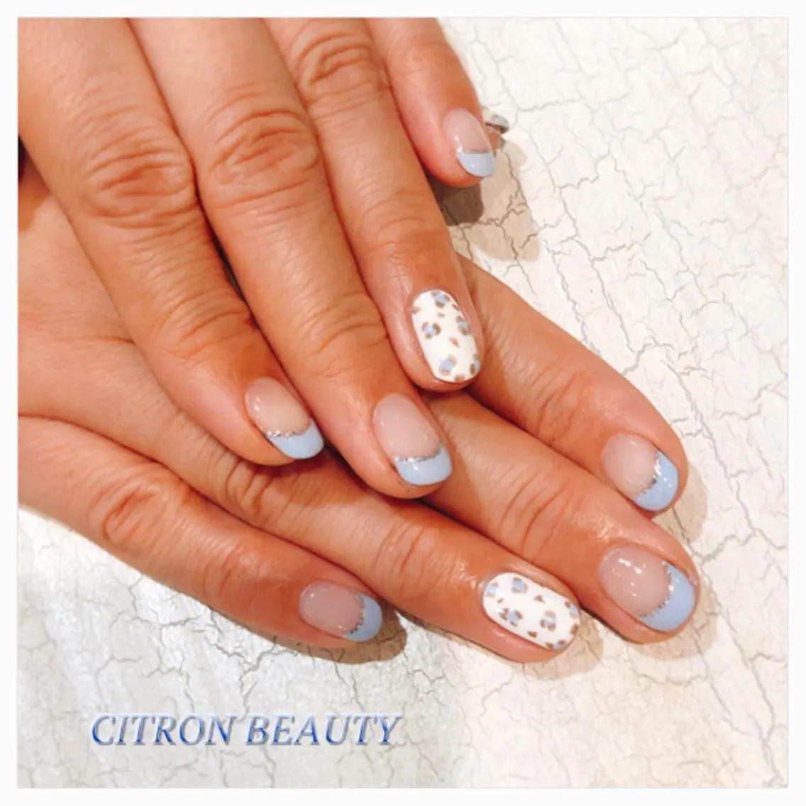 ネイル アニマル柄 パステルネイル 春ネイル CITRON NAIL💅練習生のネイルデザイン