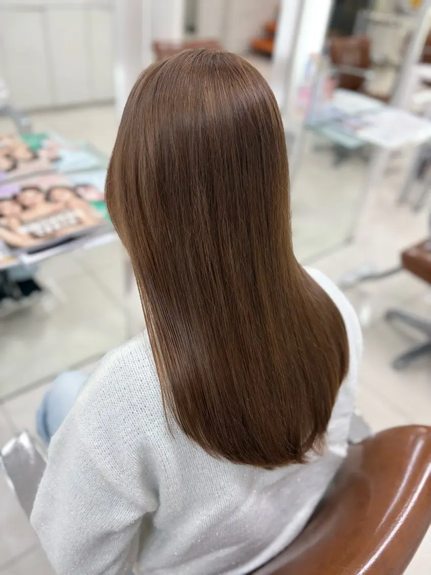 ロング カラー ダブルカラー ヘアカラー トリートメント 下四日市 翠のマツエク・マツパデザイン