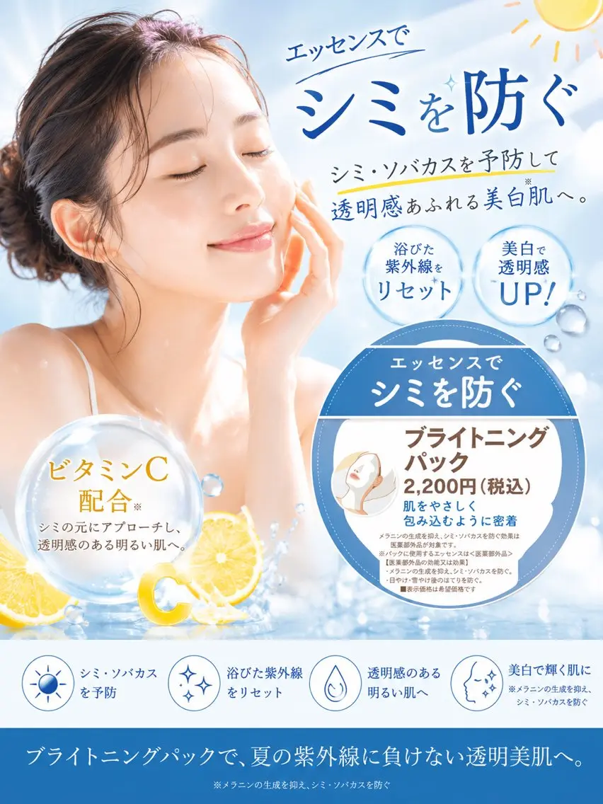 【夏にオススメ】くすみ•美白透明感UPコースの写真