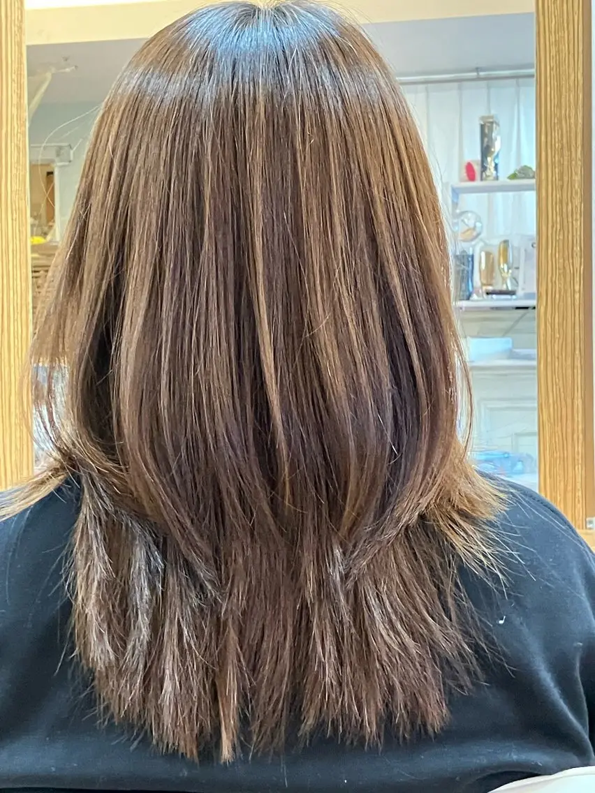 ロング 高畑駅×縮毛矯正 縮毛矯正湯浅貴子のヘアスタイル