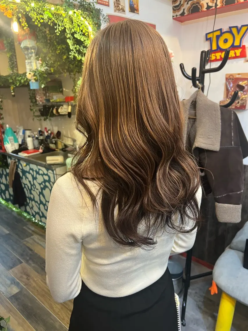 ロング カラー ヘアカラー カラーパティシエ facce🌼ikoのヘアスタイル