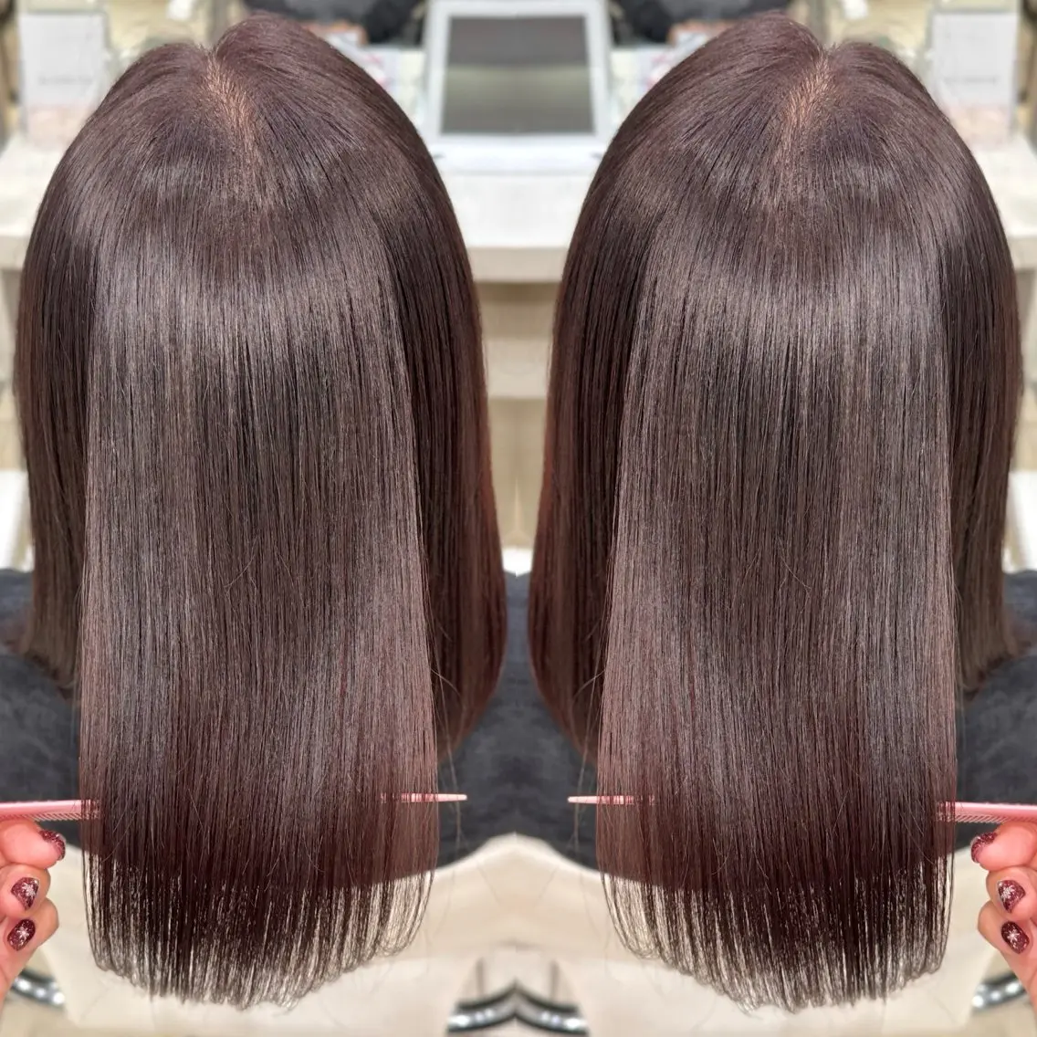 ミディアム カット ヘアカラー 💎髪質改善特化/ 町田莉彩💎のヘアスタイル