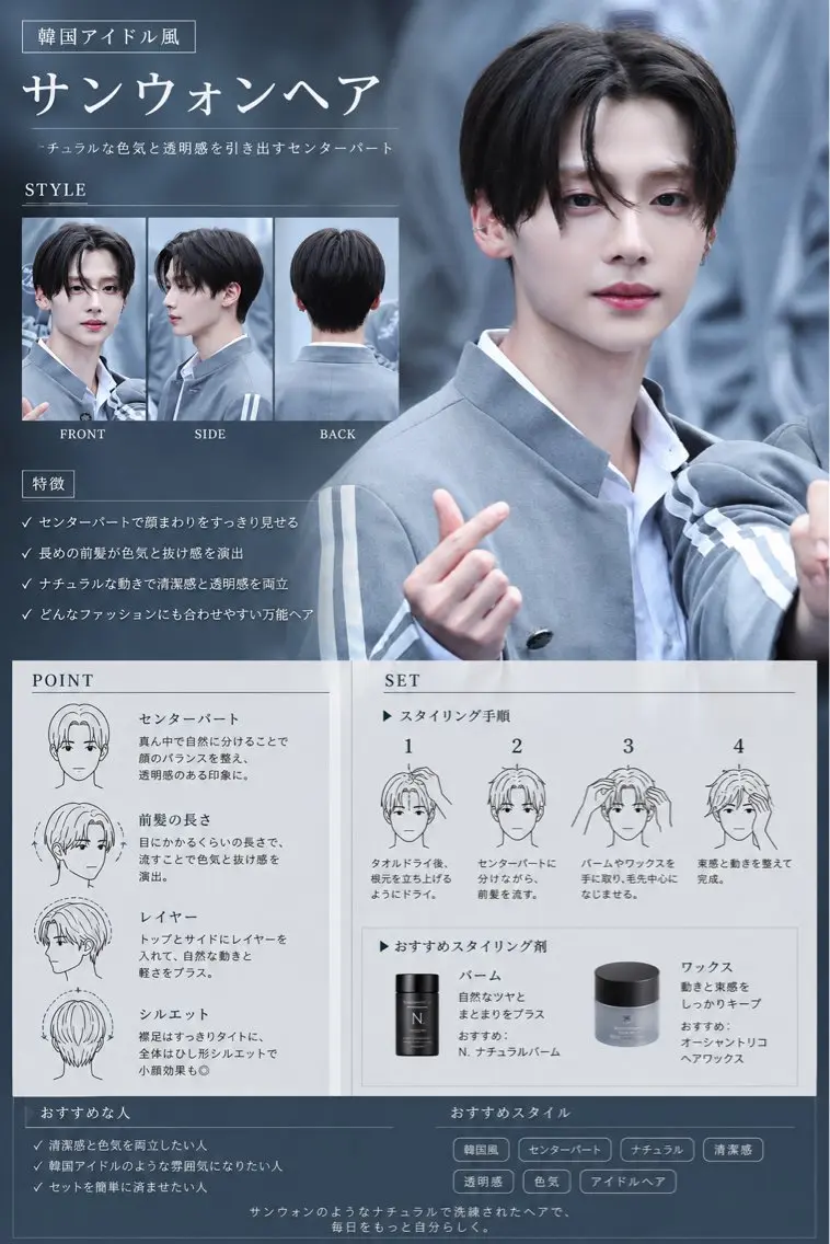 メンズ 小野 華翔のヘアスタイル