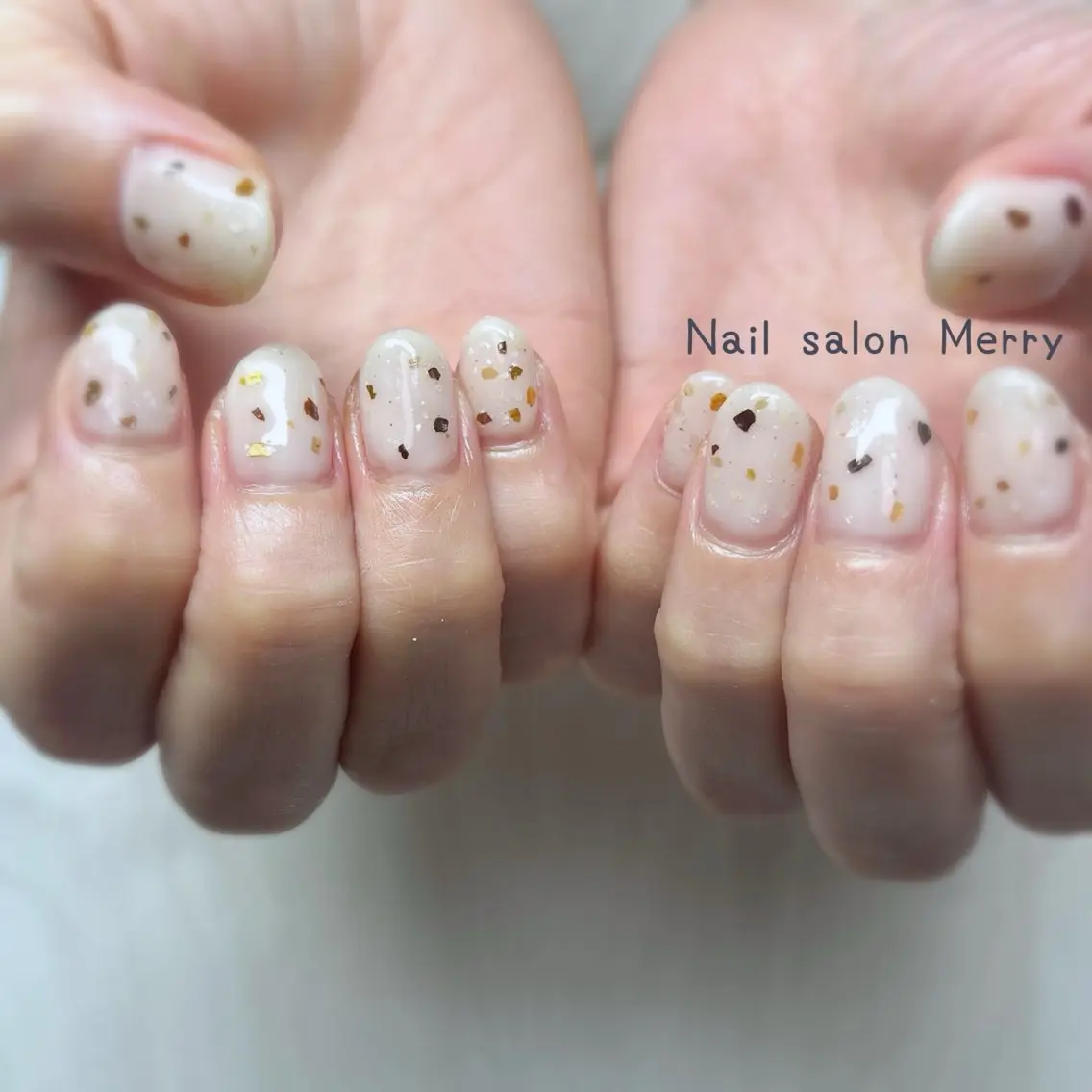 ネイル ブラウン ワンカラーネイル ハンドネイル Nail salon Merryのネイルデザイン