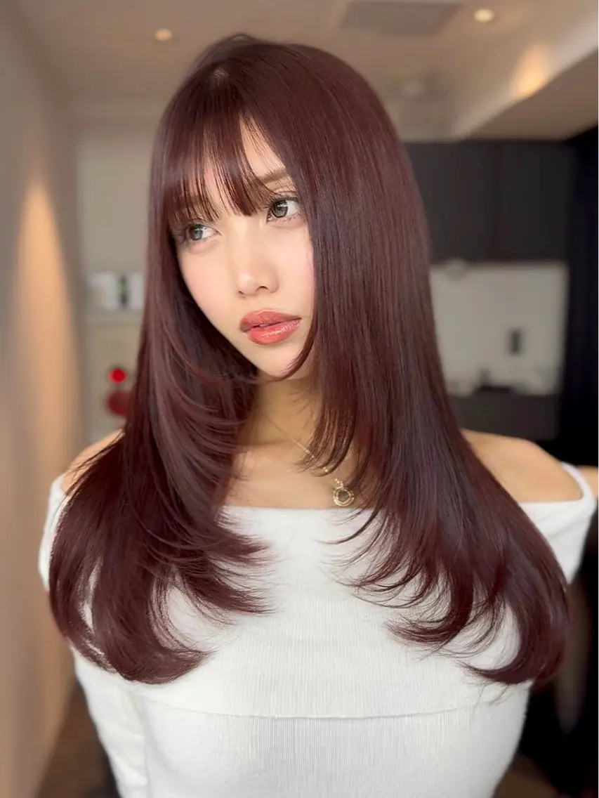 セミロング 髪質改善 似合わカットTodaのヘアスタイル