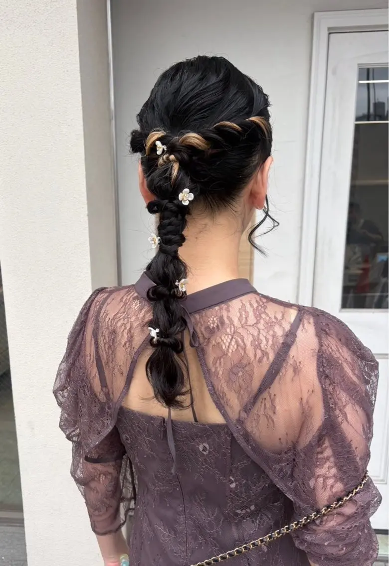 ロング ヘアアレンジ ヘアセット 美髪× ヘアセット✨Araiのヘアスタイル