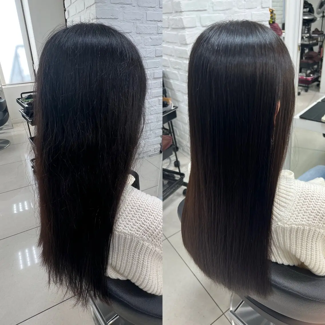 ロング パーマ カット 縮毛矯正 縮毛矯正指名No.1 艶カラー/SHIMAのヘアスタイル