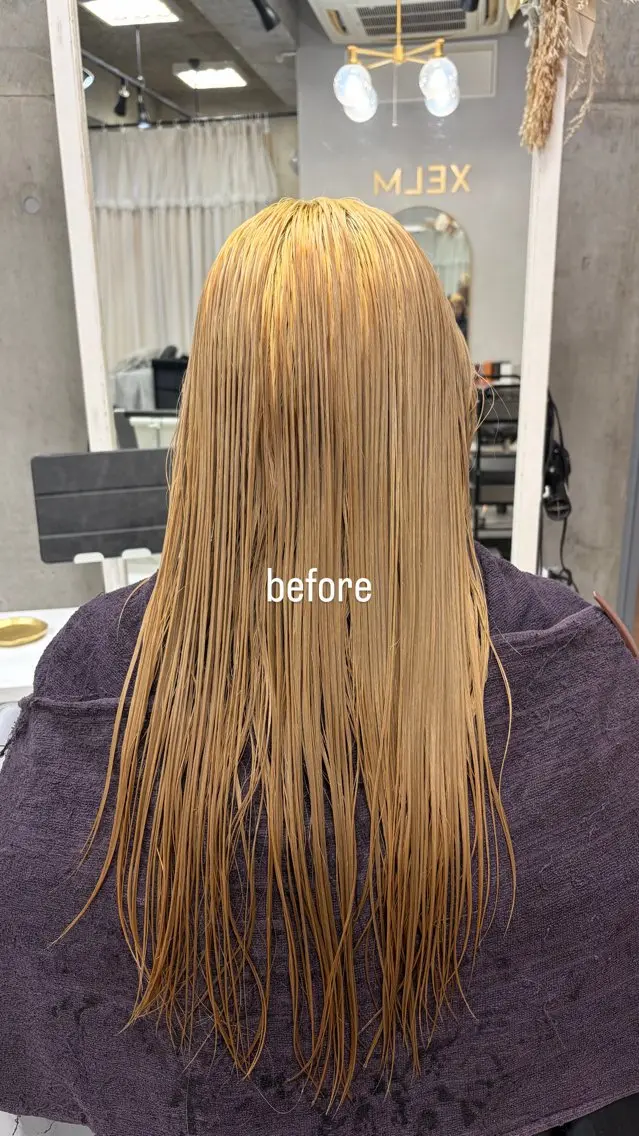 カラー ブリーチ 透明感カラー ダブルカラー ハイトーンカラー インナーカラー ‎XELM高崎‎‎‎ ‎‎🤍Kyoka‎のヘアスタイル