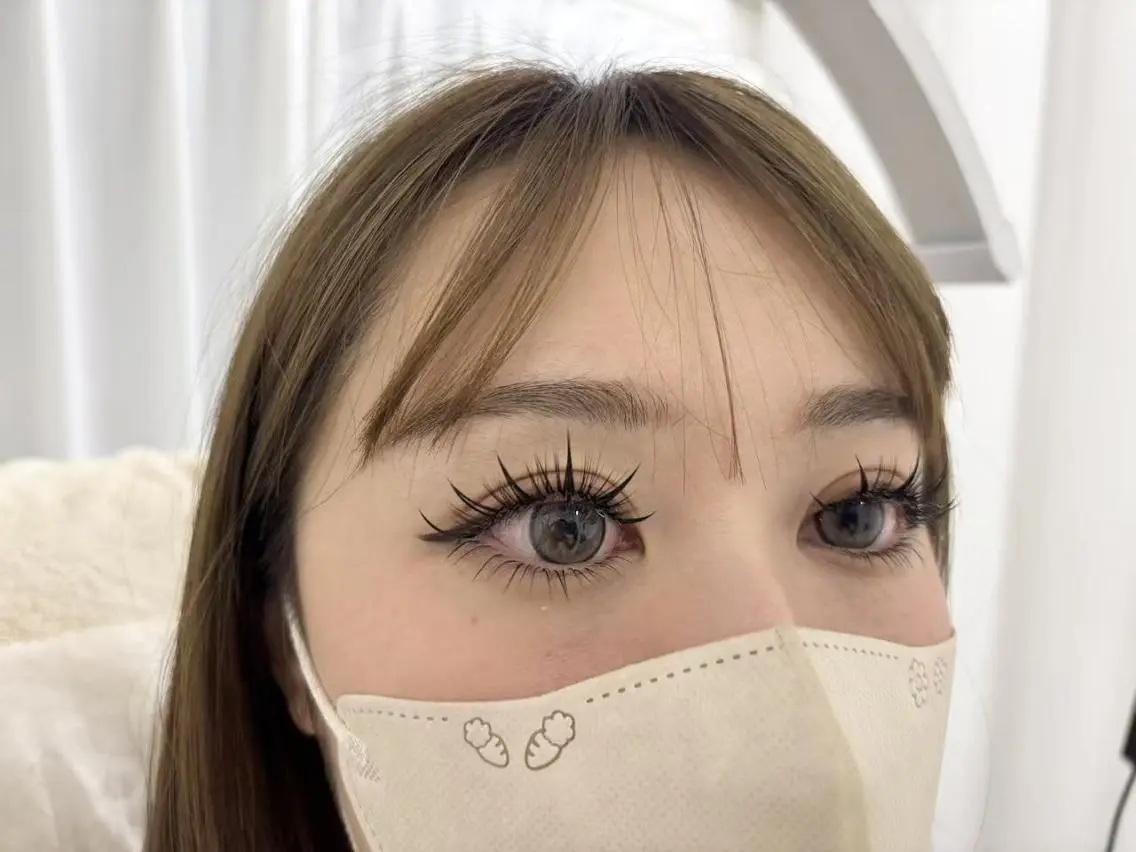 マツエク・マツパ 束感まつ毛 韓国風マツエク 下まつげエクステ ワンホンマツエク はる🎀ネイル& アイラッシュ🐈‍⬛のマツエク・マツパデザイン