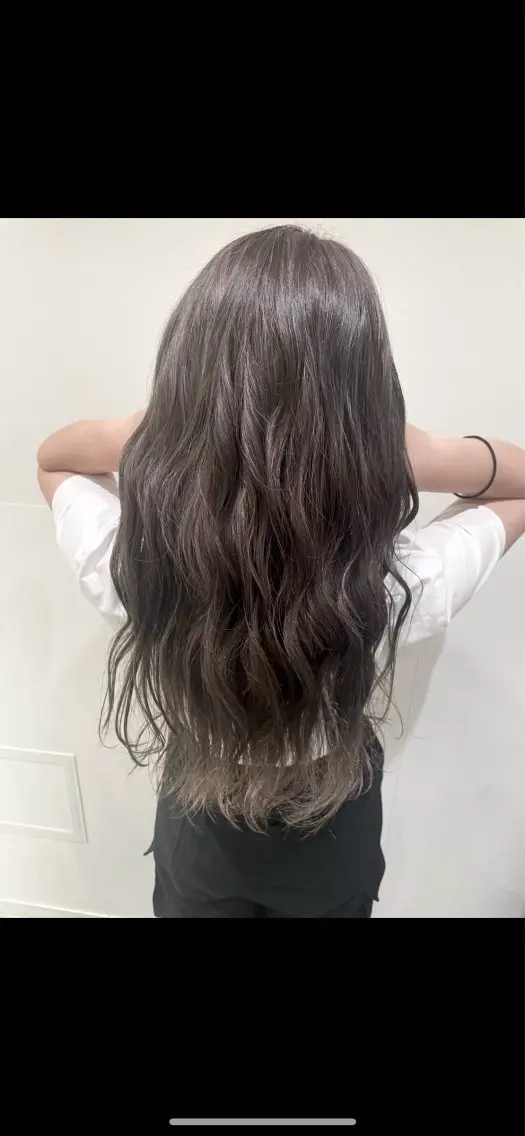【カット+ブリーチなしダブルカラー】+アイロンorコテ巻き仕上げの写真