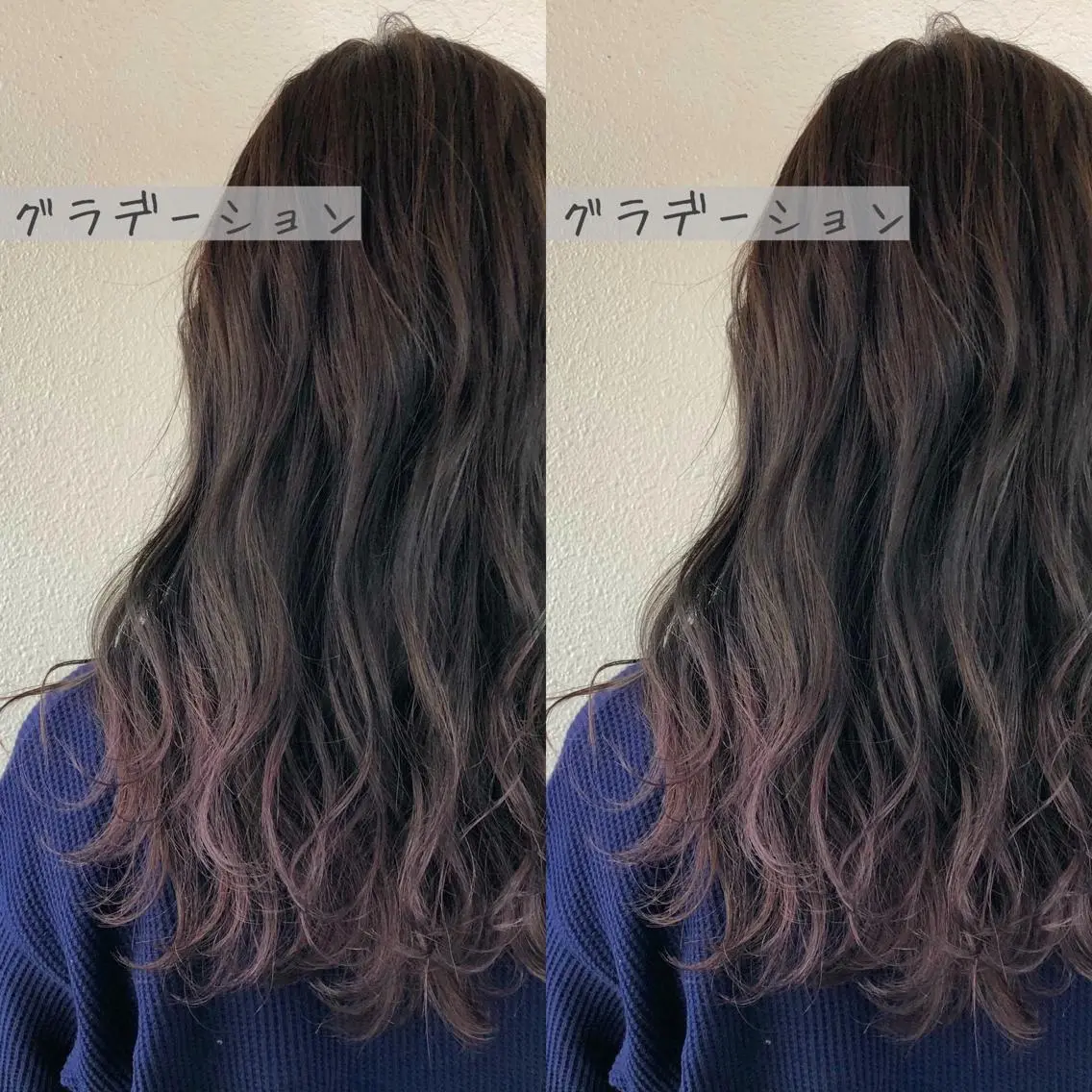 ロング カラー グラデーションカラー ラベンダーカラー あさだ しゅうたろうのヘアスタイル