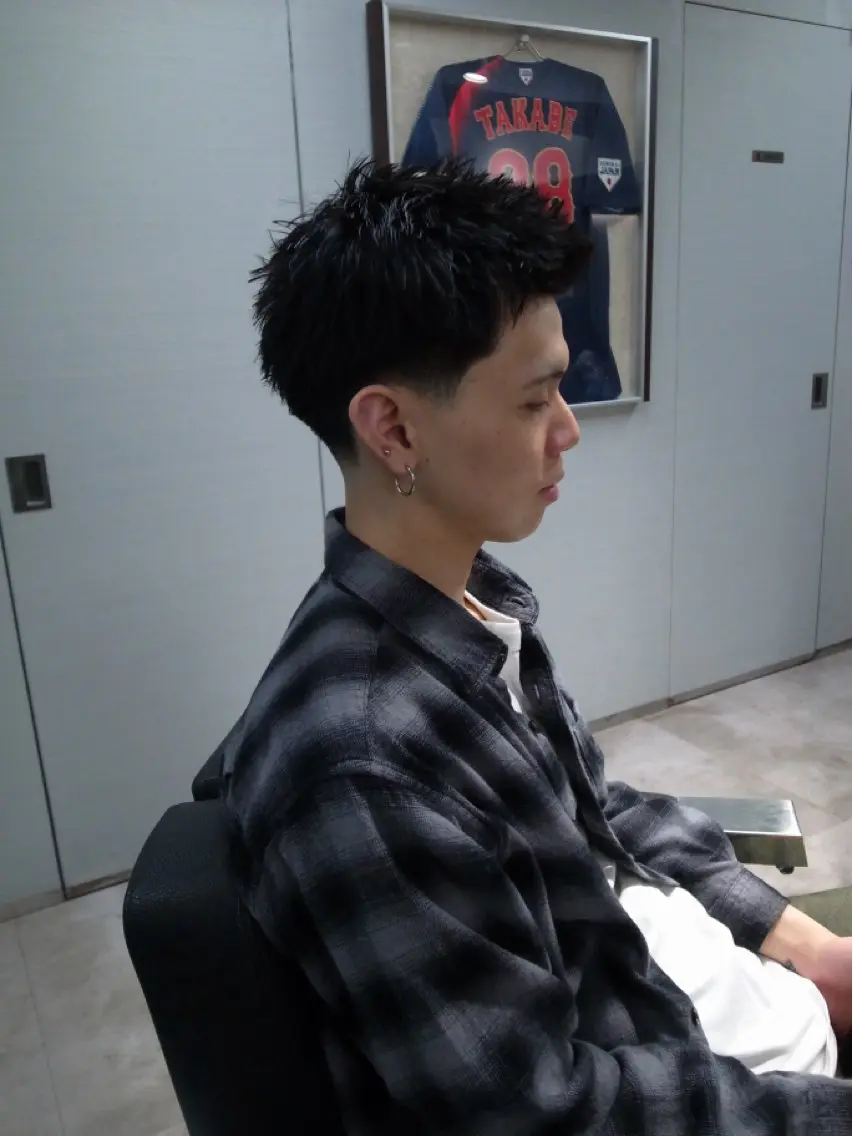 ショート メンズ フェードカット スパイキーショート ショートヘア カット 💈メンズフェード 特化DAIYA💈の眉毛・アイブロウイメージ