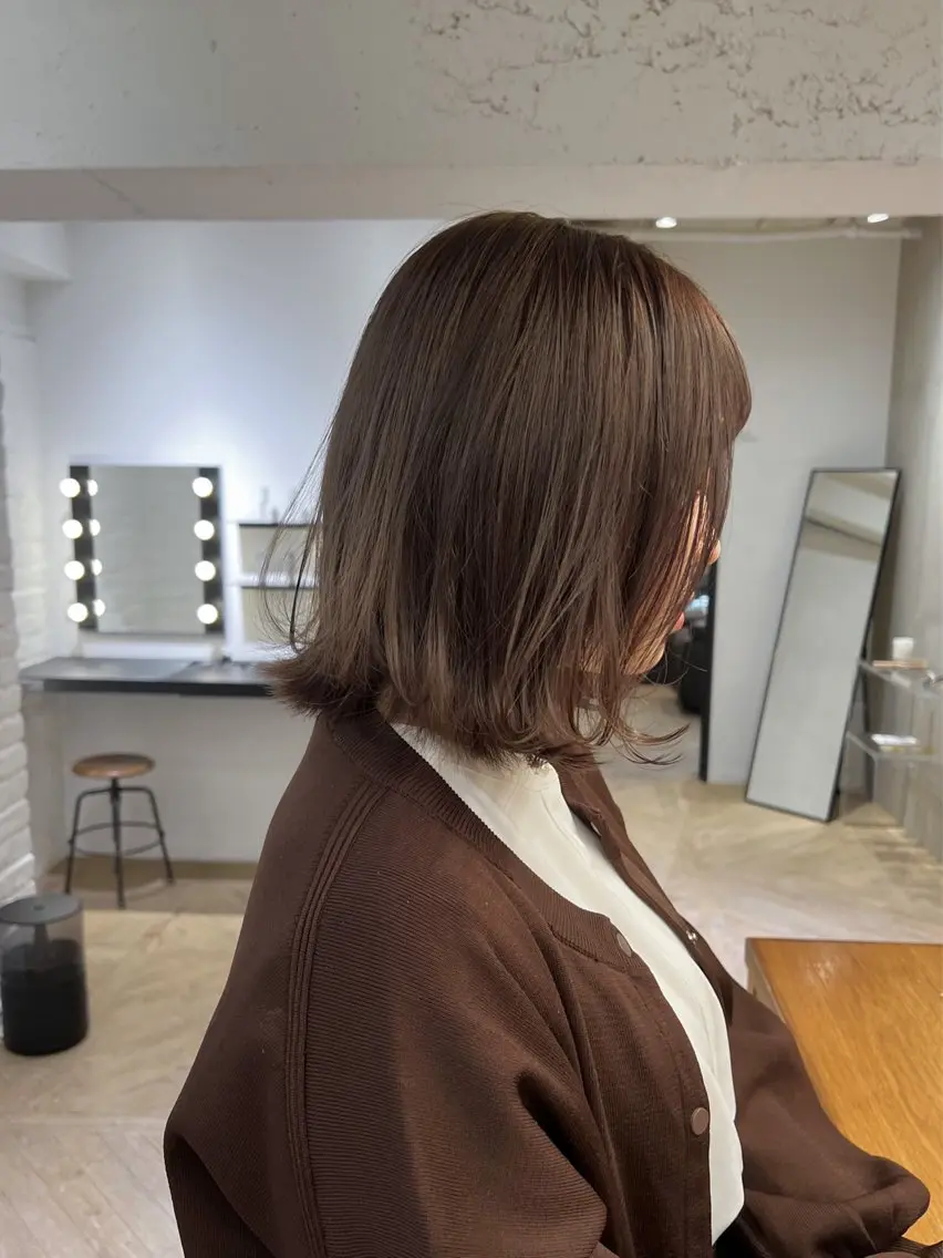 ショート 似合わせレイヤー ＆縮毛矯正のヘアスタイル