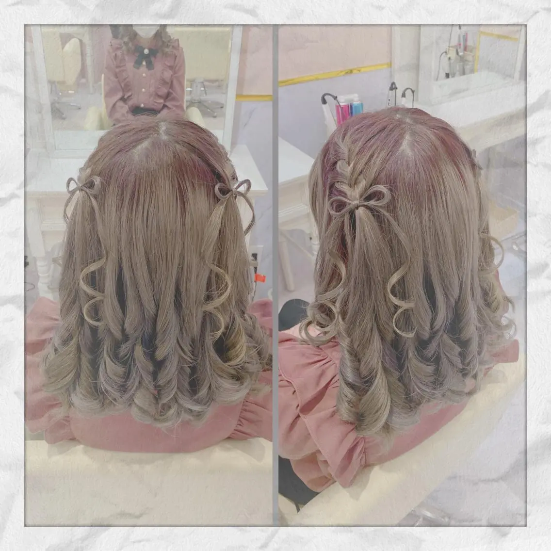 セミロング ヘアアレンジ ヘアセット ヘアセット/着付け 𓇼 まつもと𓇼のその他イメージ