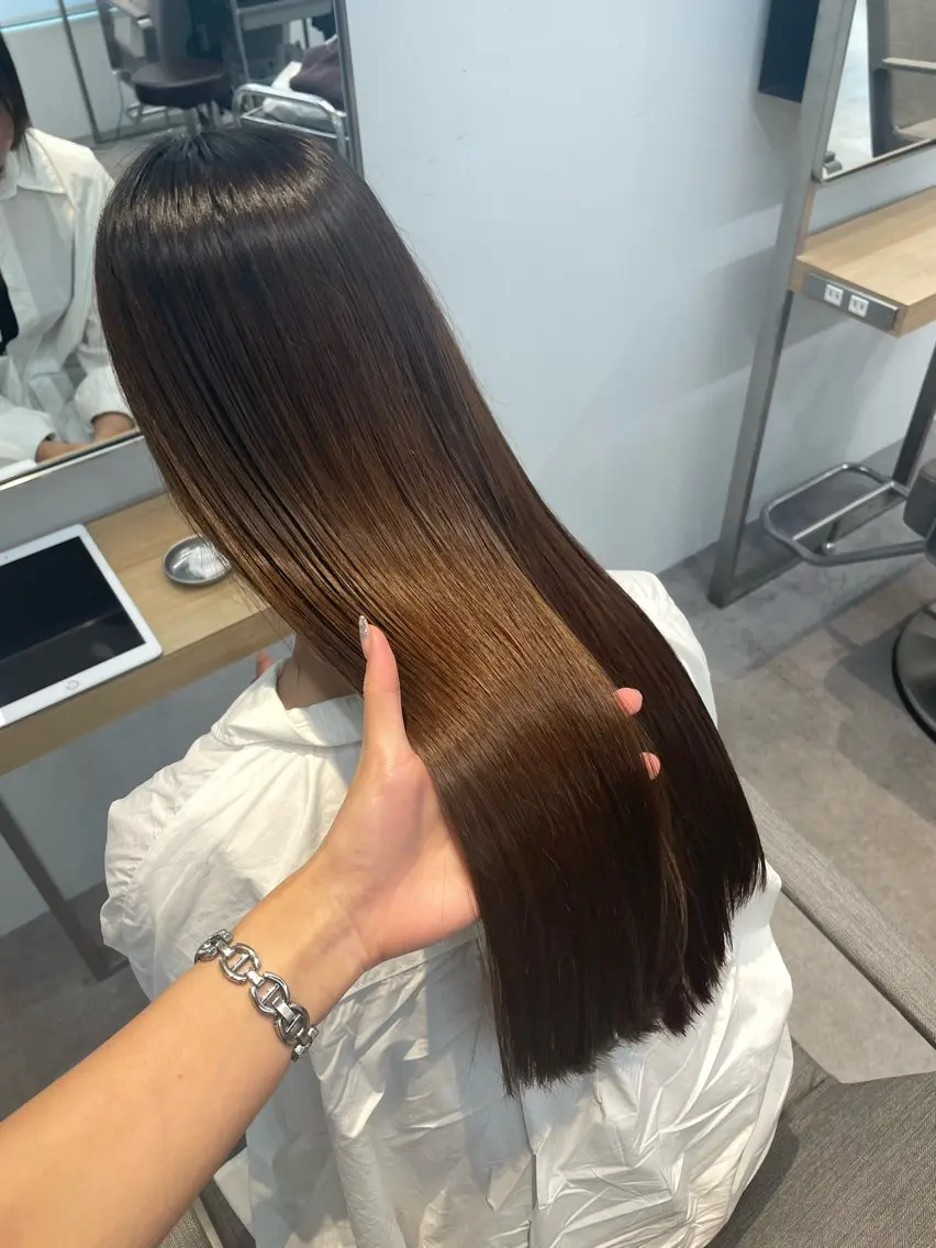 💖カット＋髪質改善ストレート＋髪質改善フルカラー💖の写真