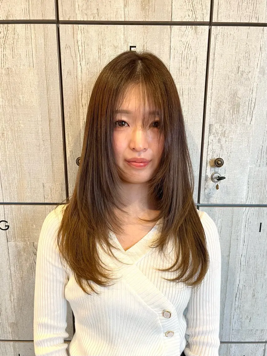 ロング カラー カット ヘアカラー トリートメント ♡ナナコ♡ レイヤー /ブリーチ/艶髪のヘアスタイル
