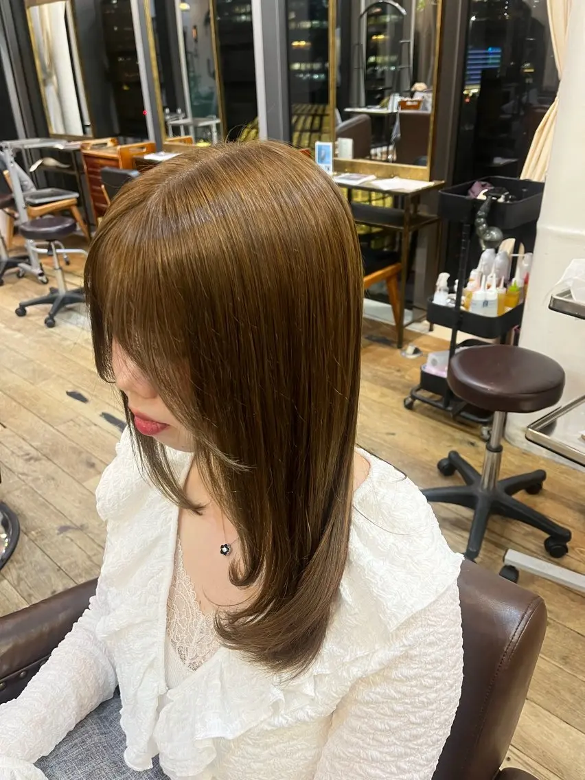 カラー ヘアカラー 東茉央/レディース パーマ🧸銀座のヘアスタイル