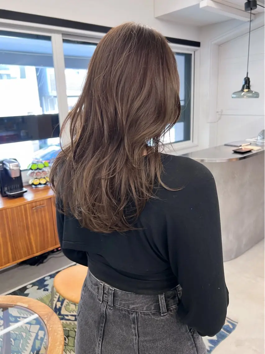 セミロング カラー カット ヘアカラー トリートメント 樫原裕二/似合わせ カット/透明感カラーのヘアスタイル