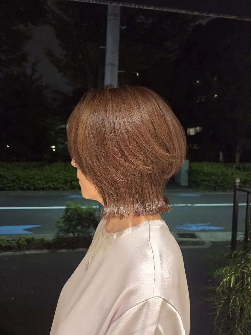 ミディアム ボブレイヤー ボブ レイヤーカット ✨似合わせカット✨ 小田　なつめのヘアスタイル