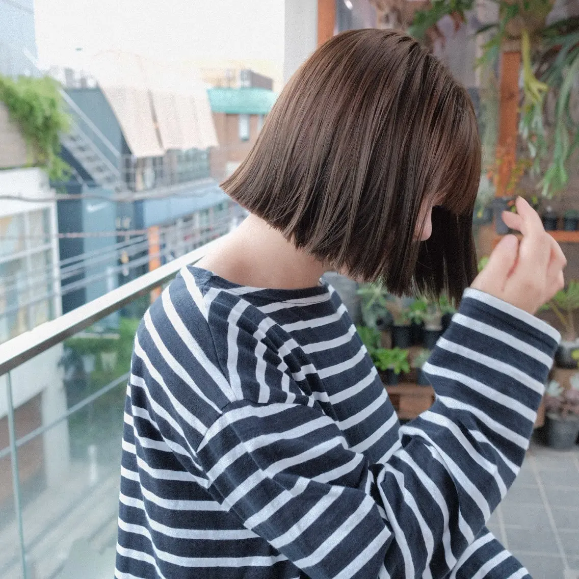 ショート カラー ショートヘア ツイストパーマ ツイスパ/波巻き対応 メンズ特化　石川愛理のヘアスタイル