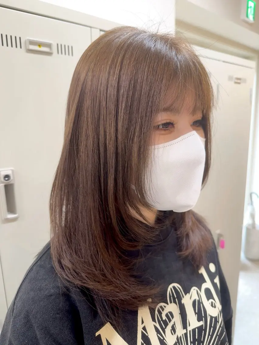 ミディアム カラー ヘアカラー トリートメント fand ERIのヘアスタイル