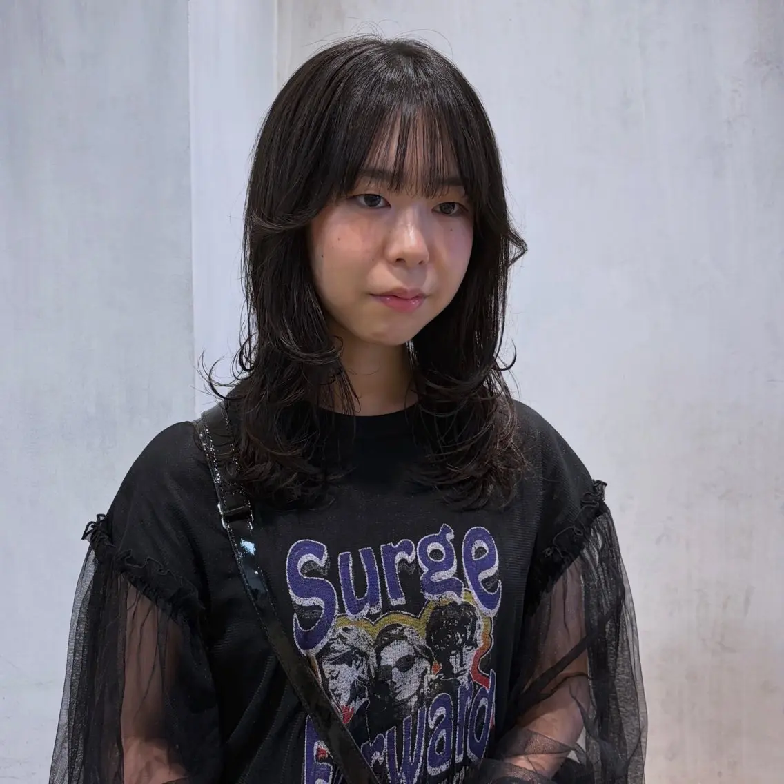 セミロング 久永 香奈子のヘアスタイル