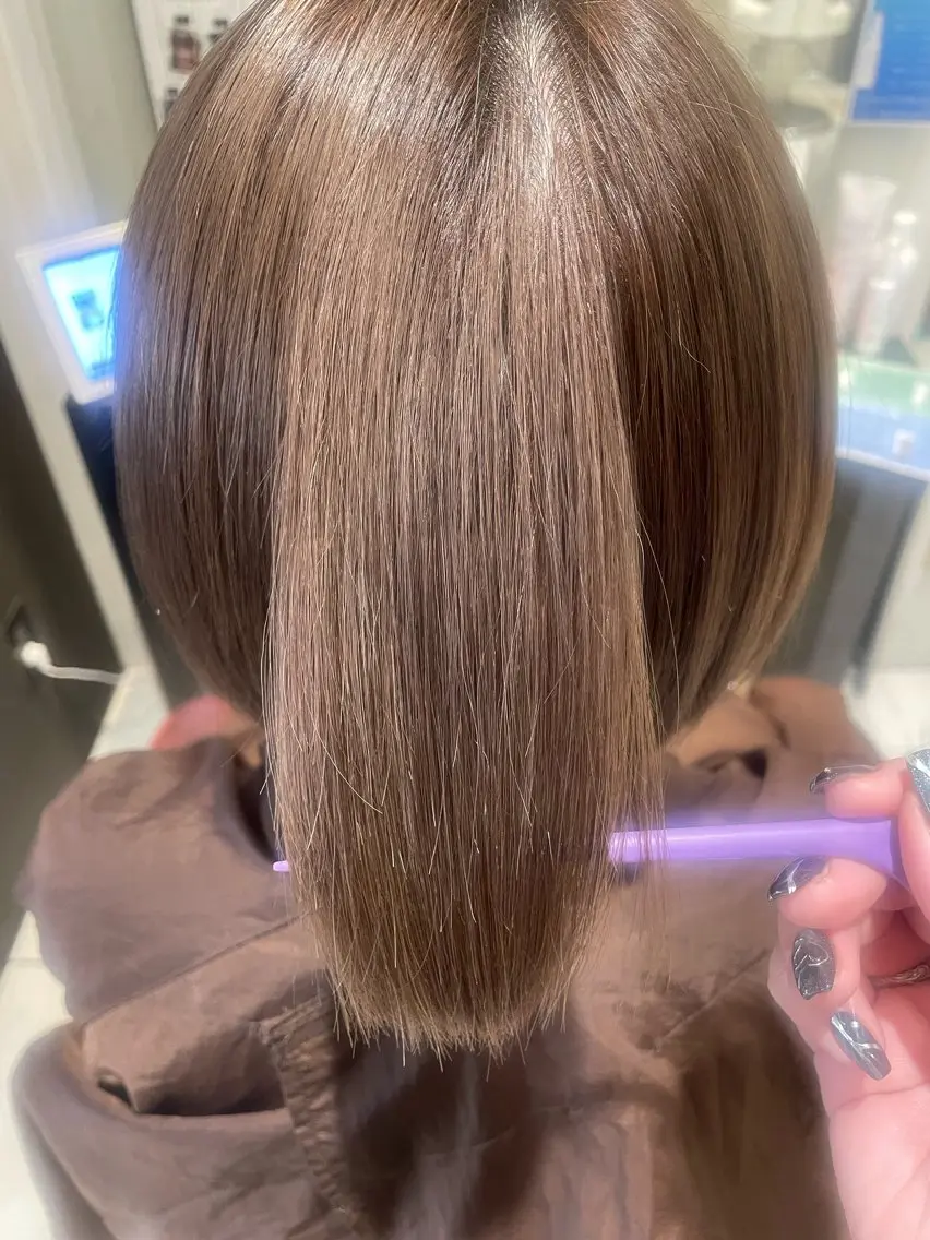 ショート カラー ブリーチ ヘアカラー トリートメント 💞暖色カラー 💞risaのヘアスタイル