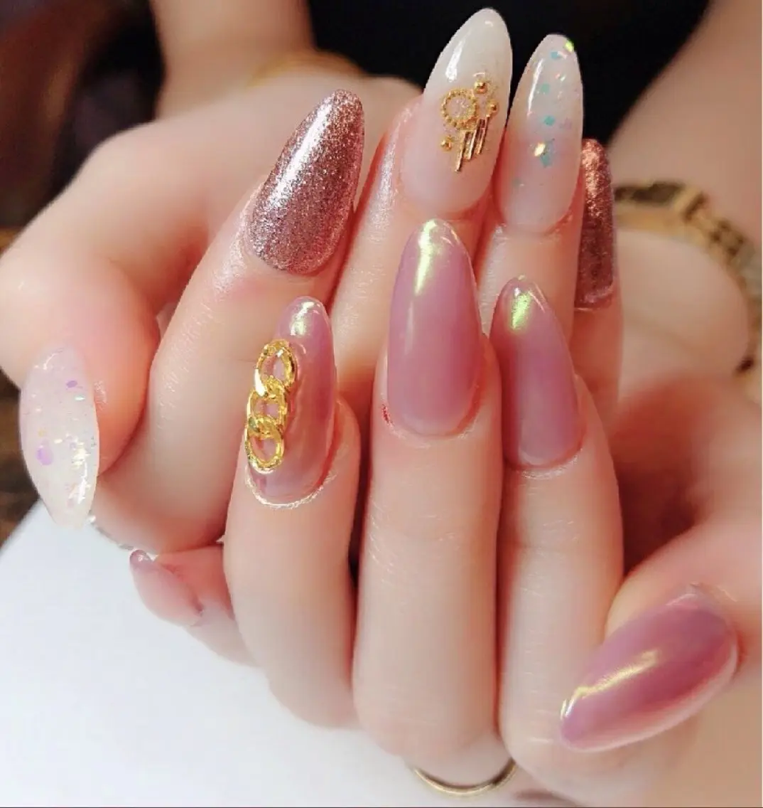 ネイル ハンドネイル 🦋YU810 ナチュラル専門店🦋のネイルデザイン