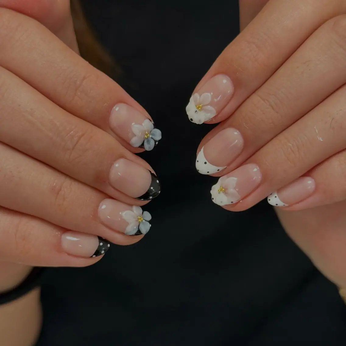 ショート 韓国風ヘア ハンドネイル navi nail ayaneのネイルデザイン