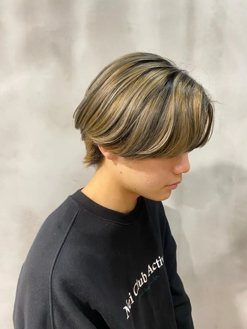 ミディアム カラー メンズ そうや 🐺のヘアスタイル