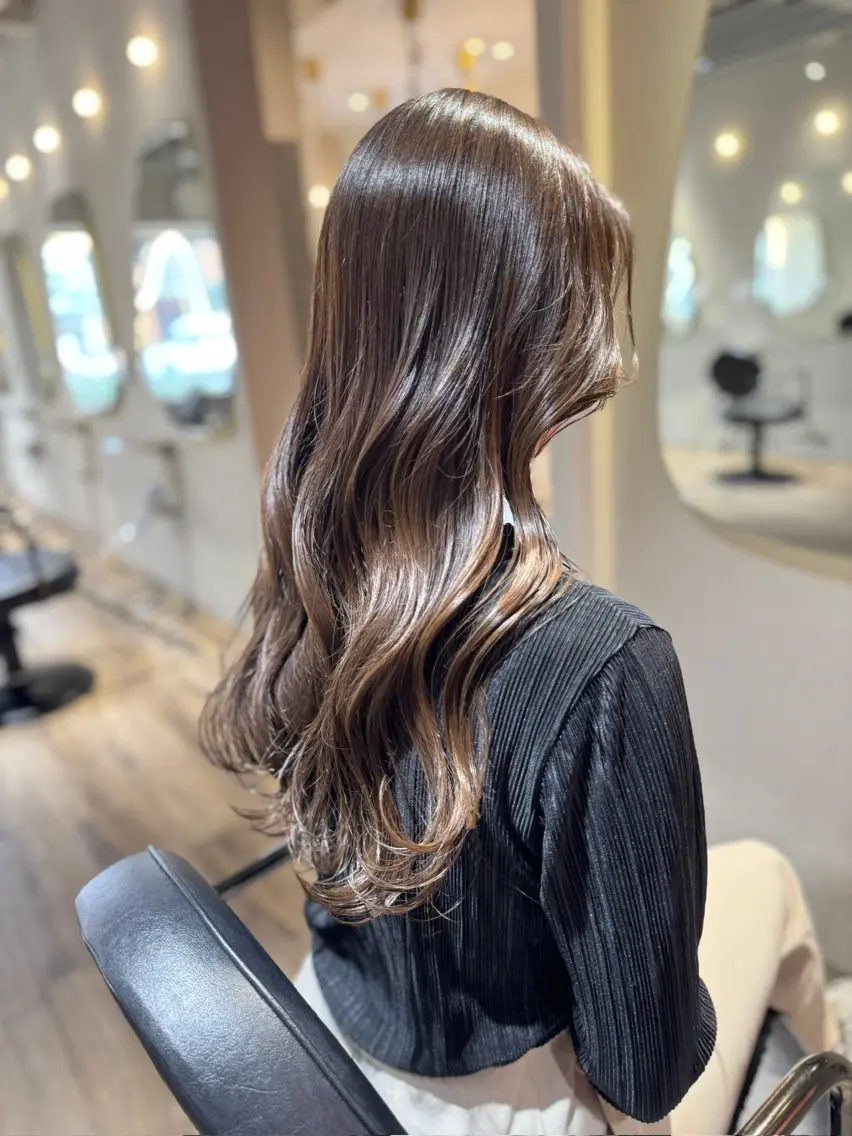 ロング カット ヘアカラー 【天満1艶髪】潤艶/ 髪質改善🌹釣本竜哉のヘアスタイル