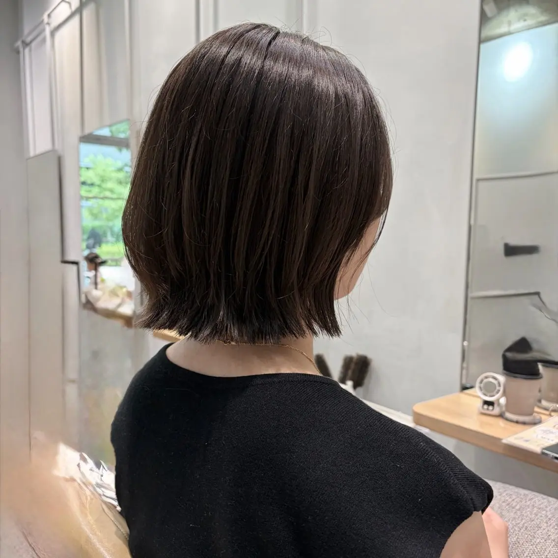 ショート カラー ボブレイヤー ボブ レイヤーカット カット ヘアカラー いまかわ ゆなのヘアスタイル