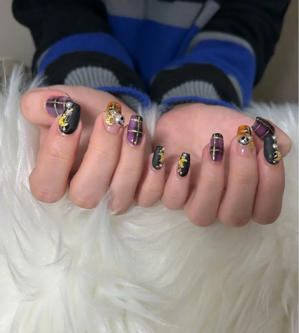 ネイル ジェルネイル ハロウィン onnail mikoのネイルデザイン