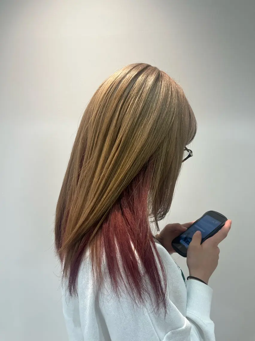 ロング 髪質改善 トリートメント ブリーチカラー特化 美容師/𝕐𝕌𝕀のヘアスタイル
