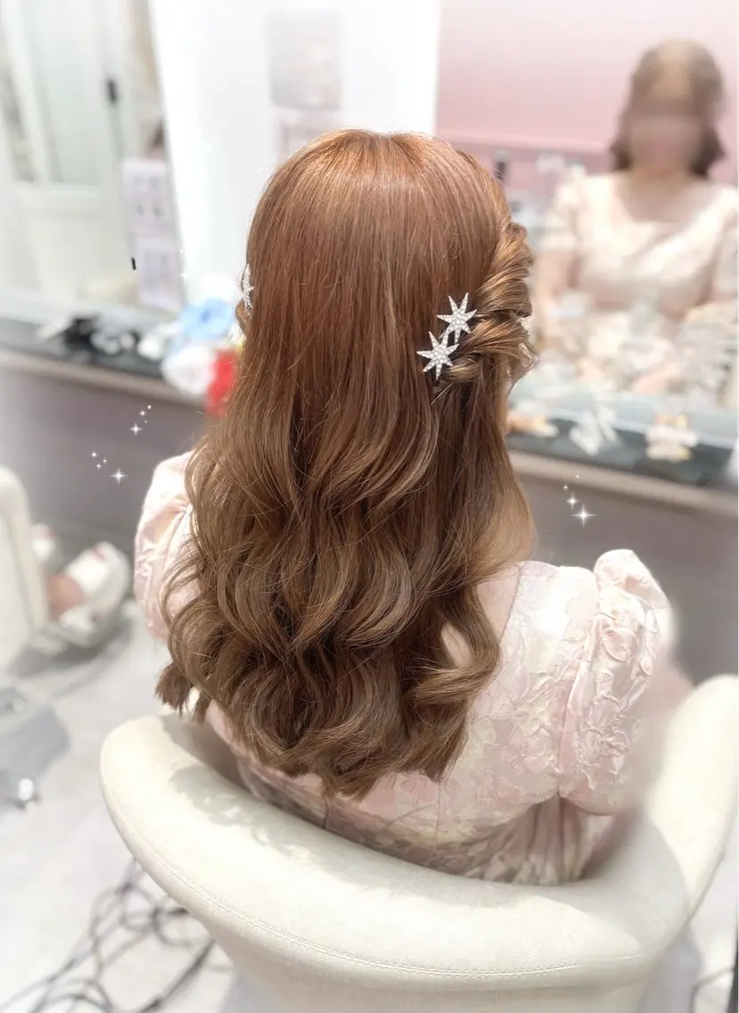 ねじりハーフツイン🩷の写真