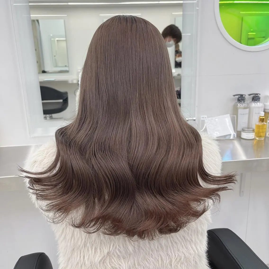 ロング ヘアカラー トリートメント 🍒韓国暖色ヘア NO.1🍒🪽のヘアスタイル