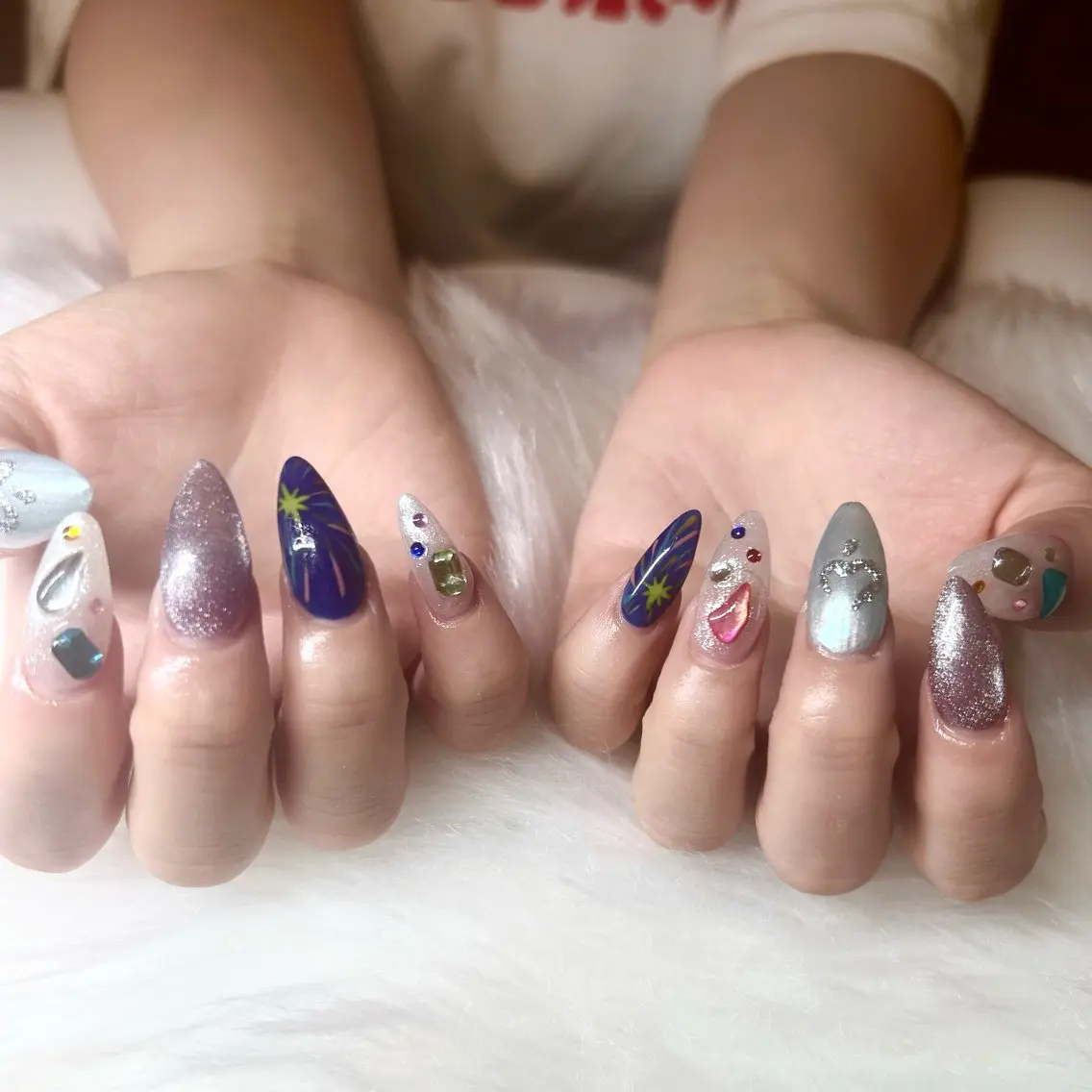 【オフあり】フィルイン♡120分持ち込みデザイン💅パーツ多数¥100​〜​¥700の写真