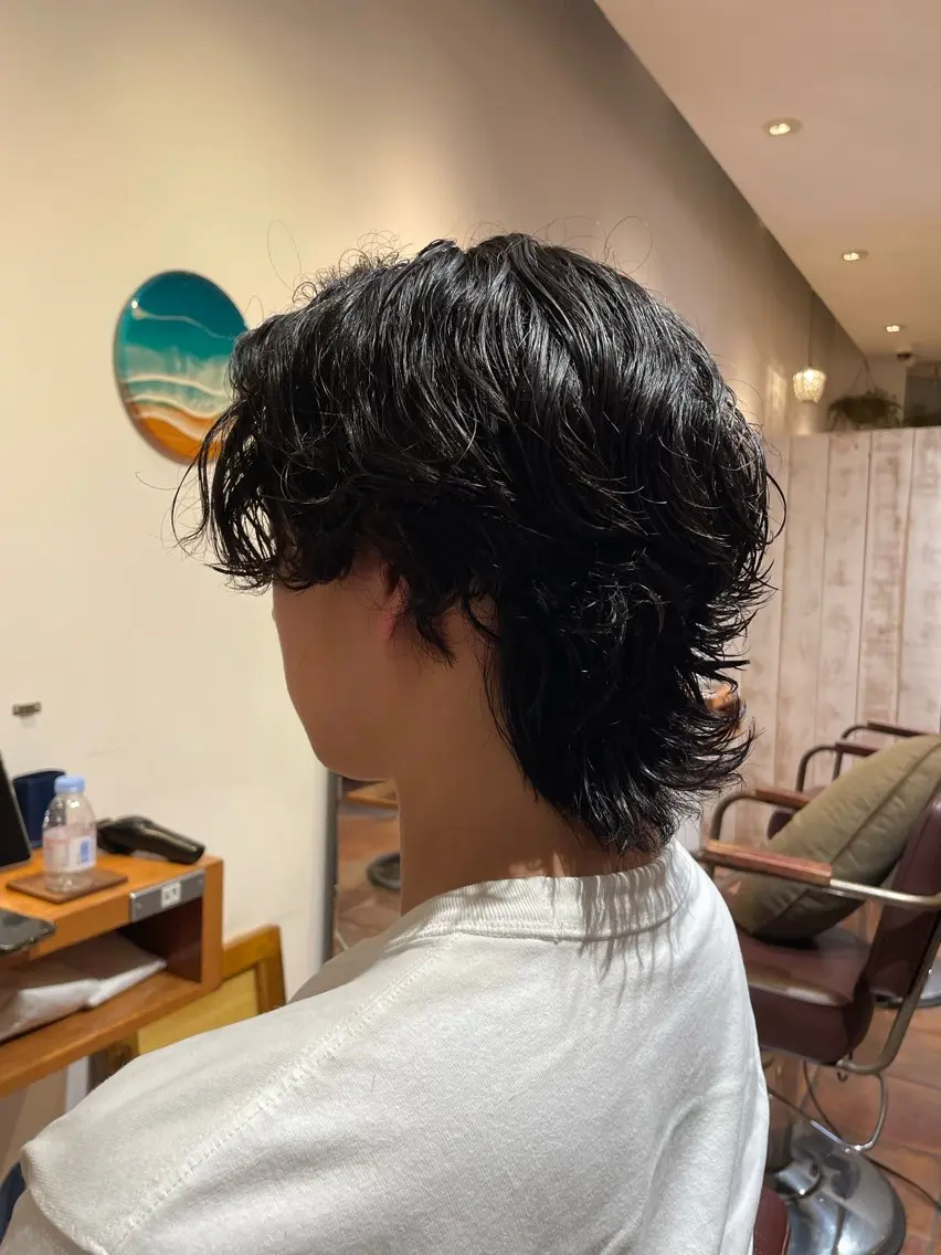 パーマ メンズ カット パーマ 逗子ショートモデル 募集🌺MOEKAのヘアスタイル